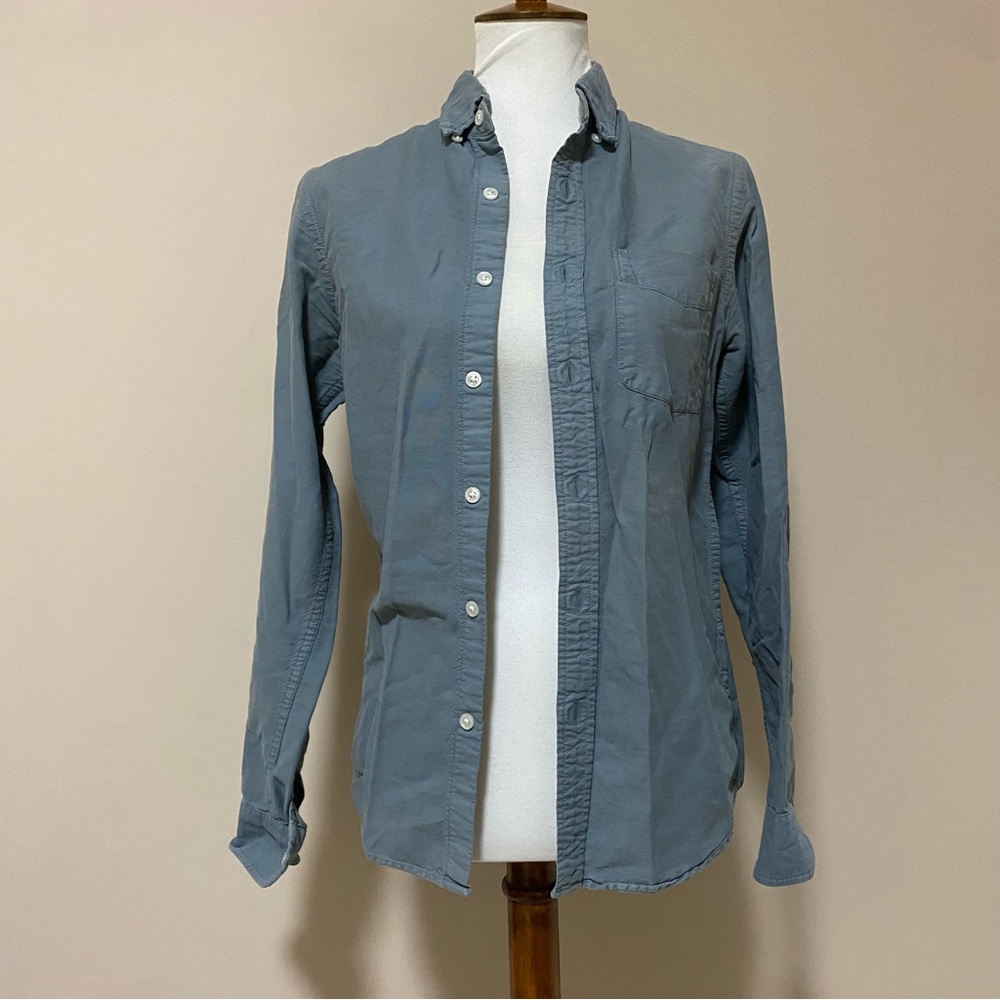 J Crew Dusty Blue Slim Button Down